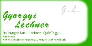 gyorgyi lechner business card